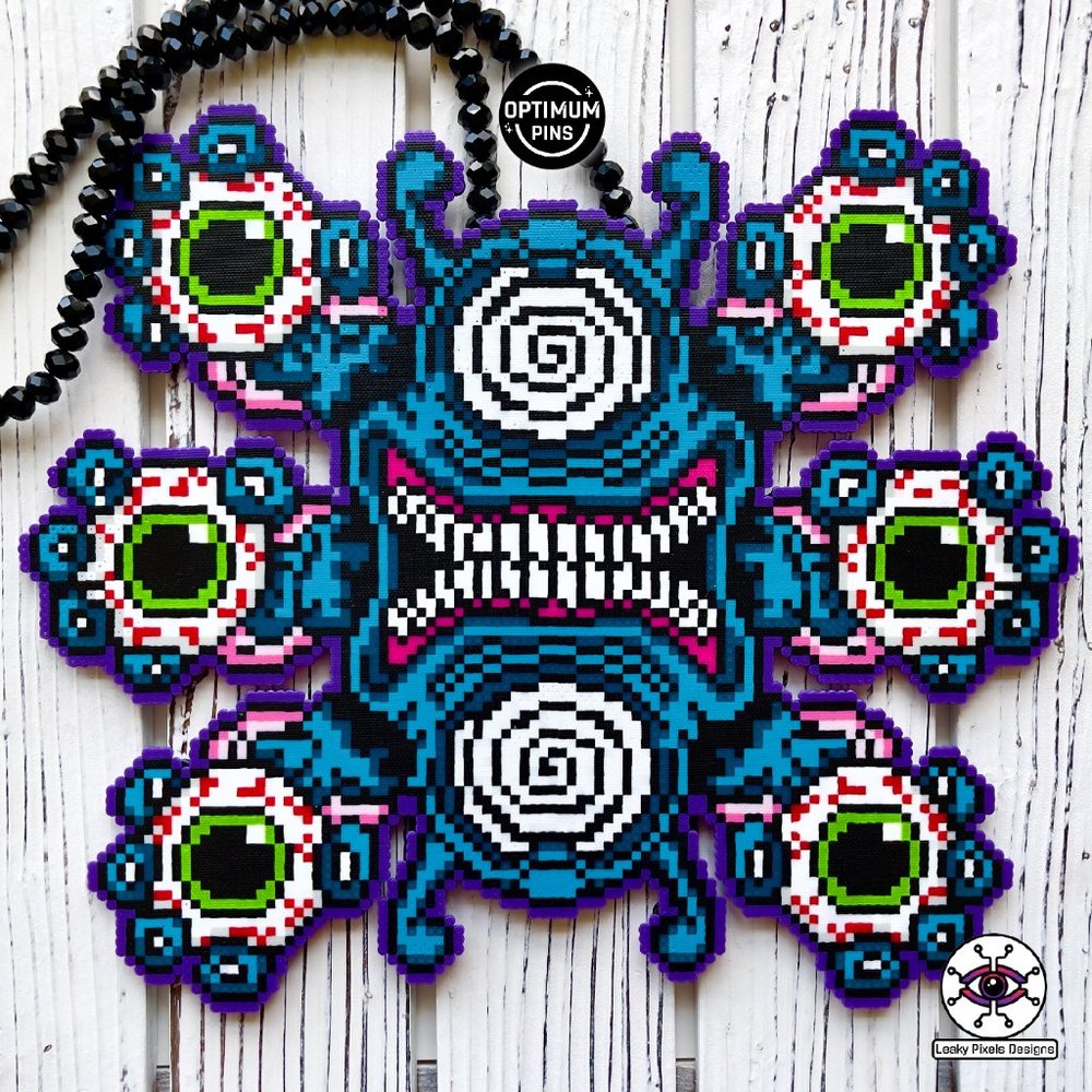 Mega Cyclops Perler Necklace